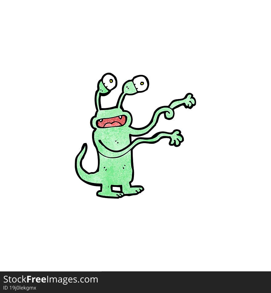 Funny Cartoon Alien