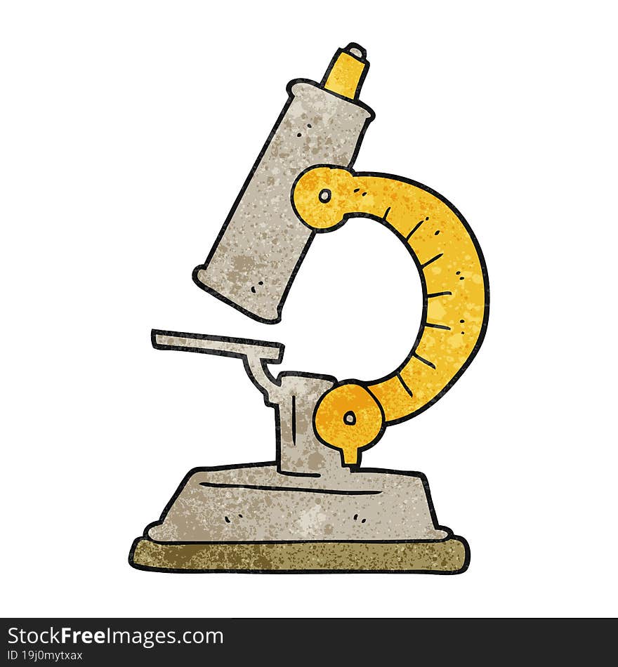 textured cartoon microscope