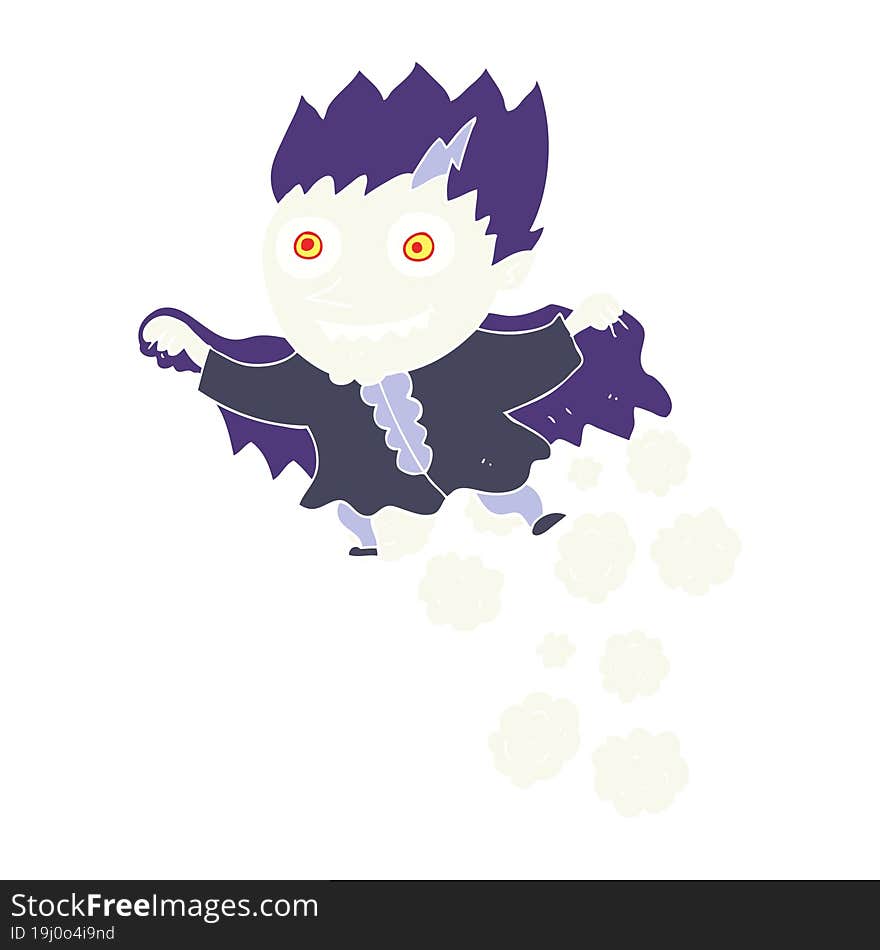 flat color illustration of vampire. flat color illustration of vampire