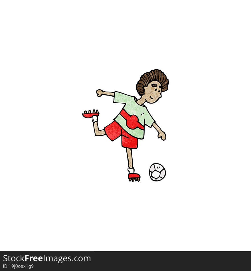 cartoon soccer player