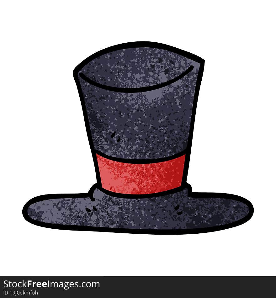 Cartoon Doodle Top Hat