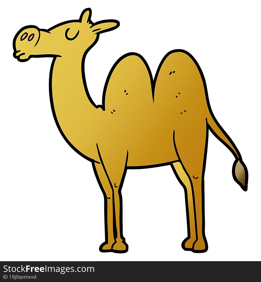 cartoon camel. cartoon camel