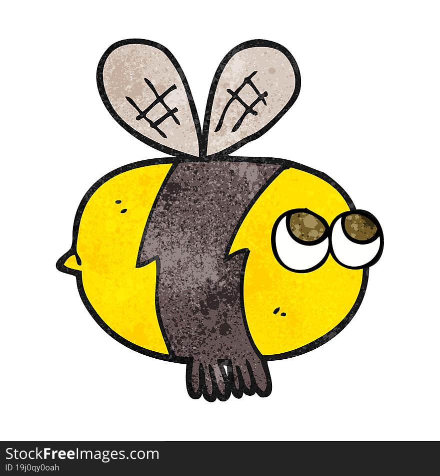 Textured Cartoon Bee