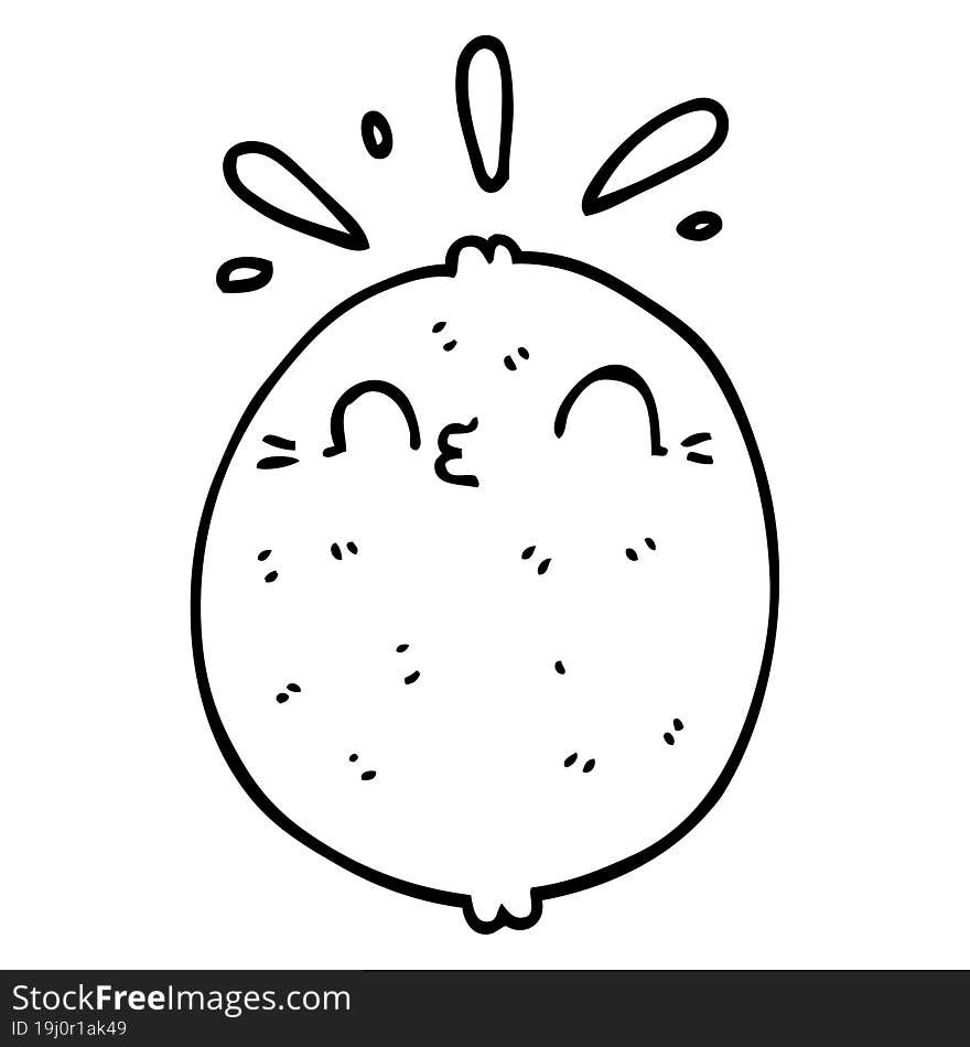 cute cartoon lemon