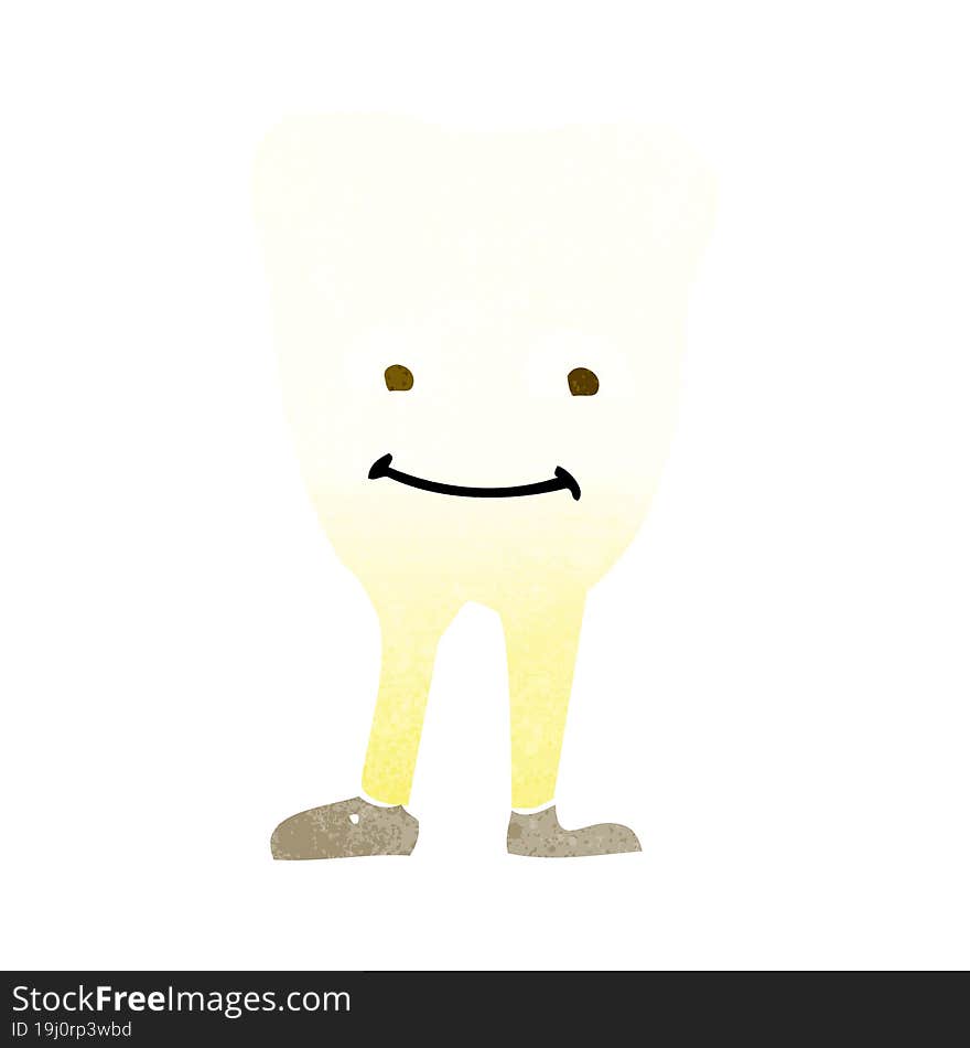 cartoon yellowing  tooth