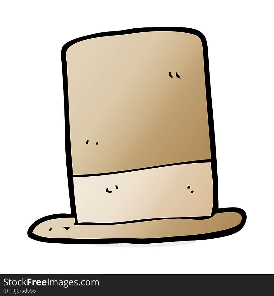 cartoon old hat