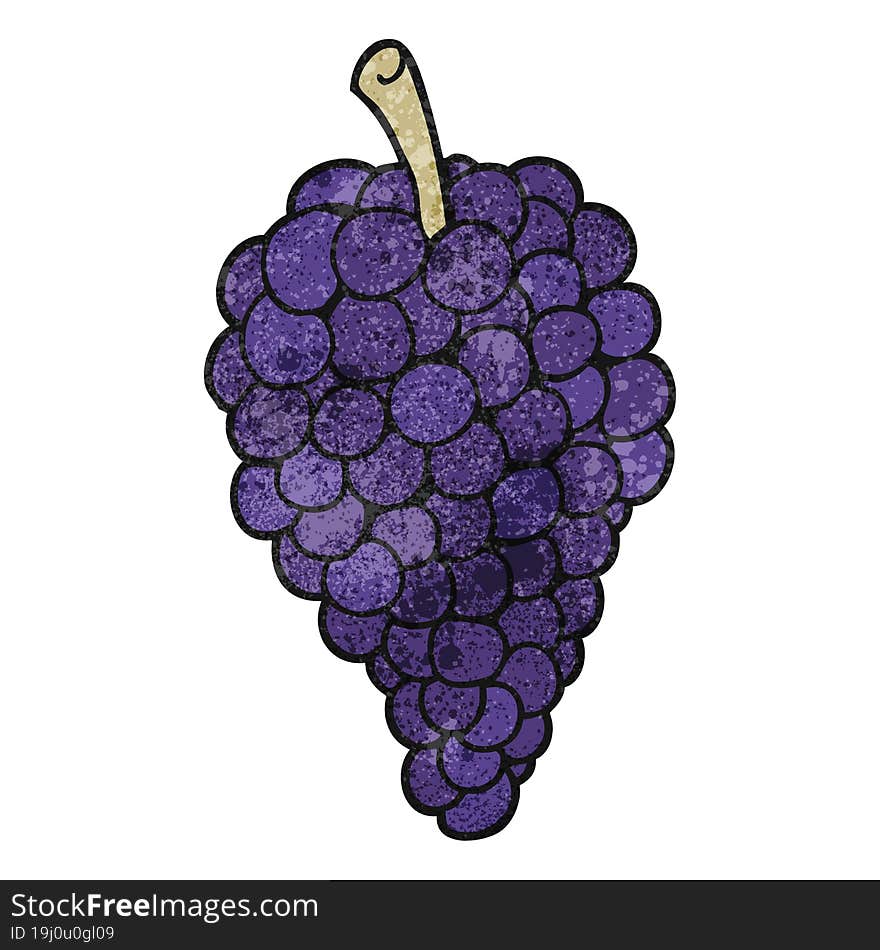 Textured Cartoon Grapes