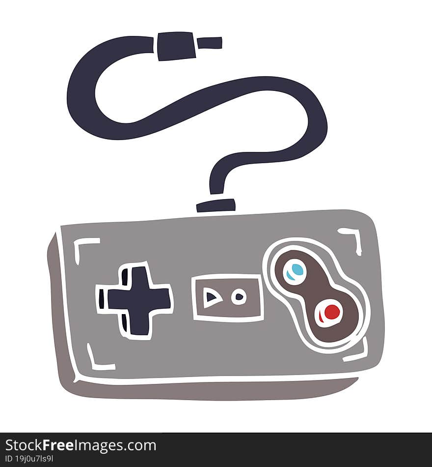 cartoon doodle game controller