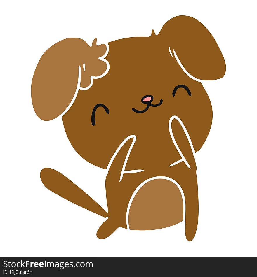 cartoon kawaii of a cute dog