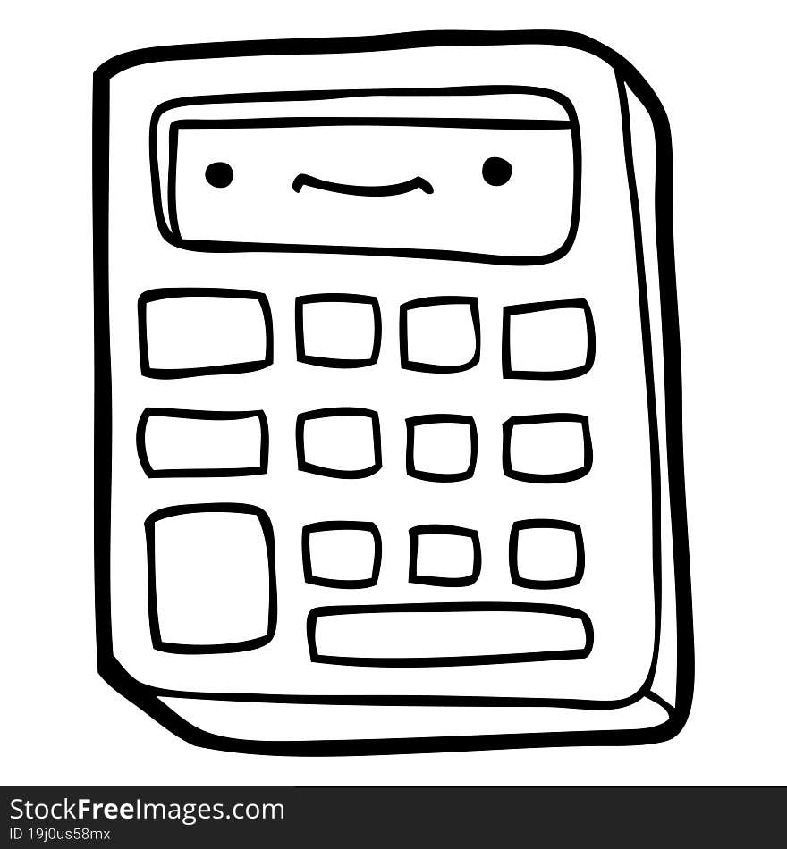 cartoon calculator