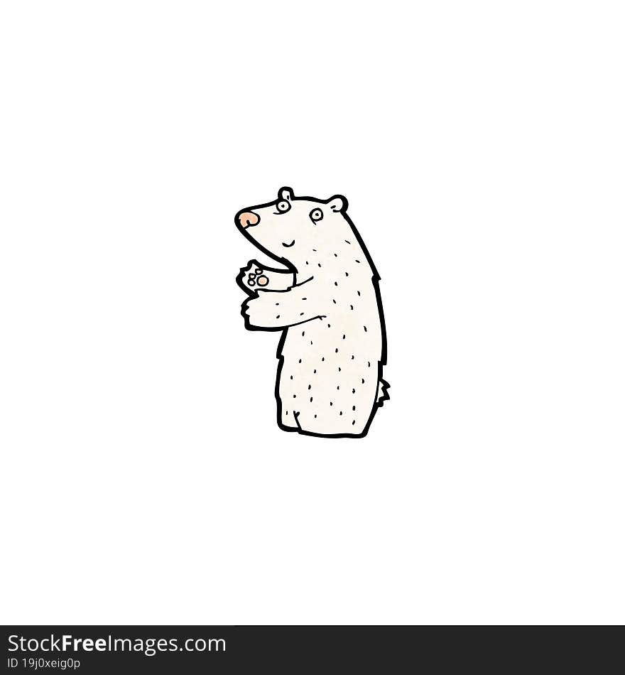 cartoon polar bear