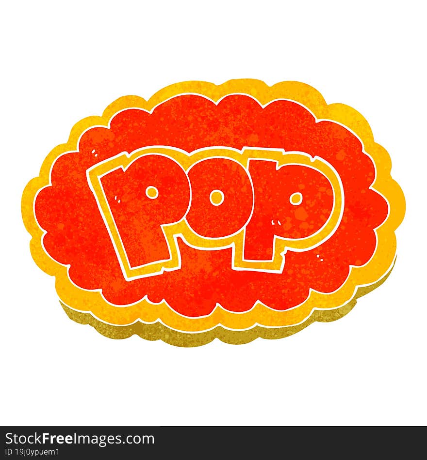 retro cartoon POP symbol