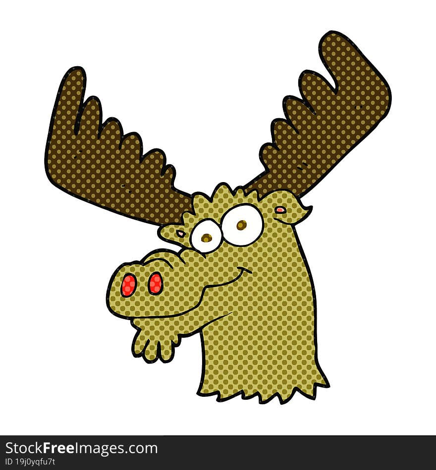 cartoon moose