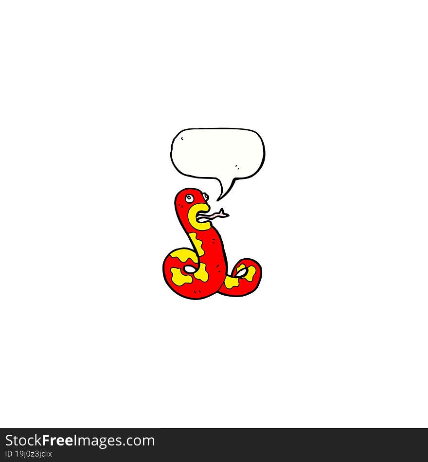 cartoon poisonous snake