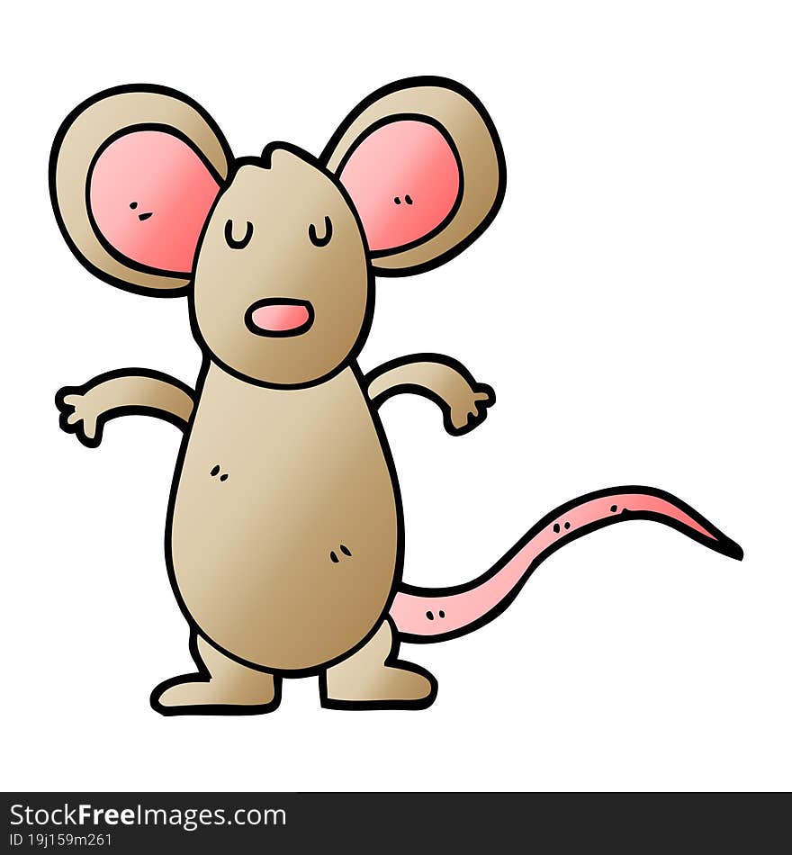 cartoon doodle mouse