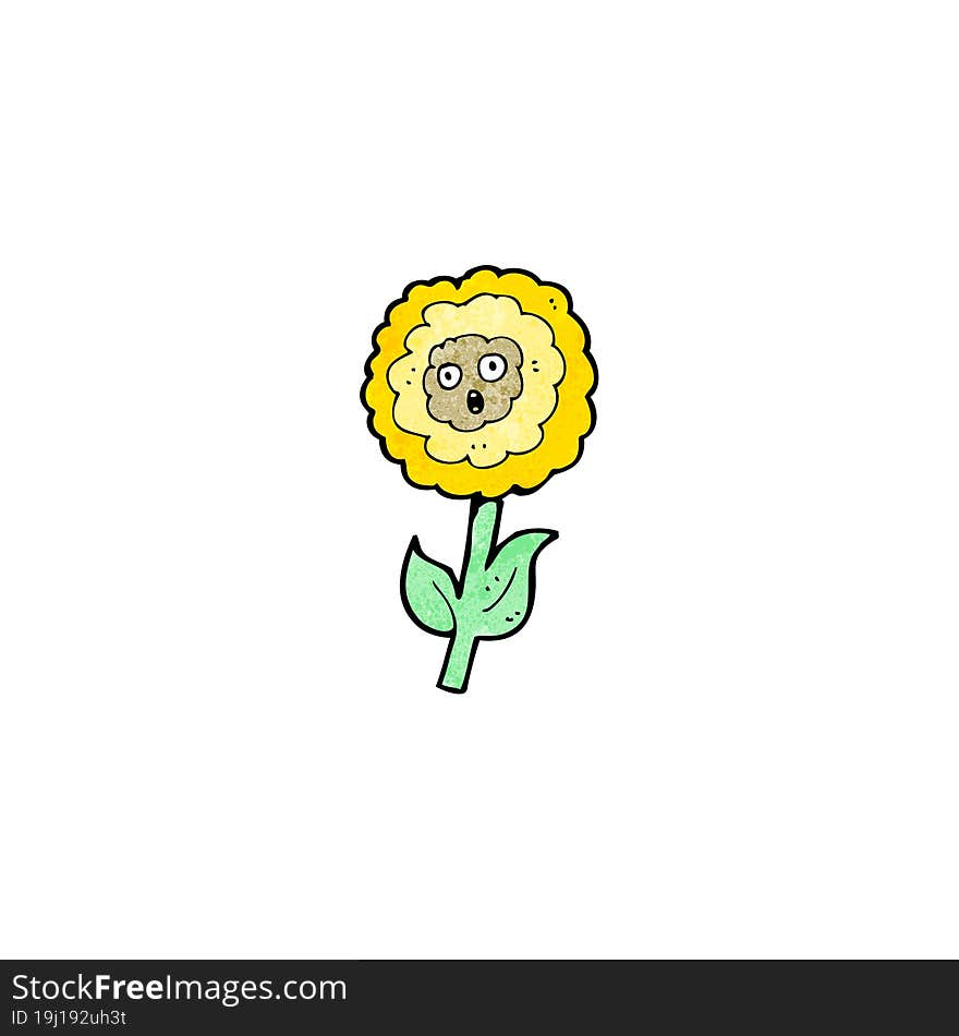 Flower Cartoon Character