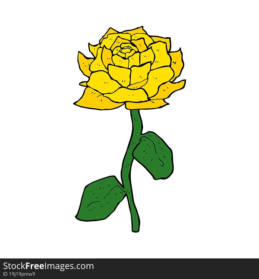 yellow rose cartoon