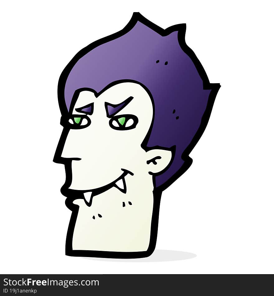 Cartoon Vampire Face