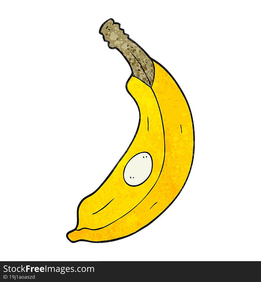 textured cartoon banana