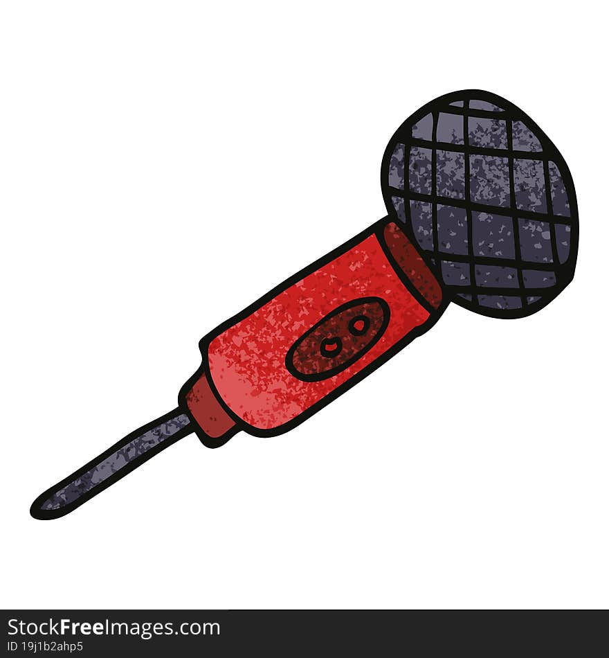 Cartoon Doodle Microphone