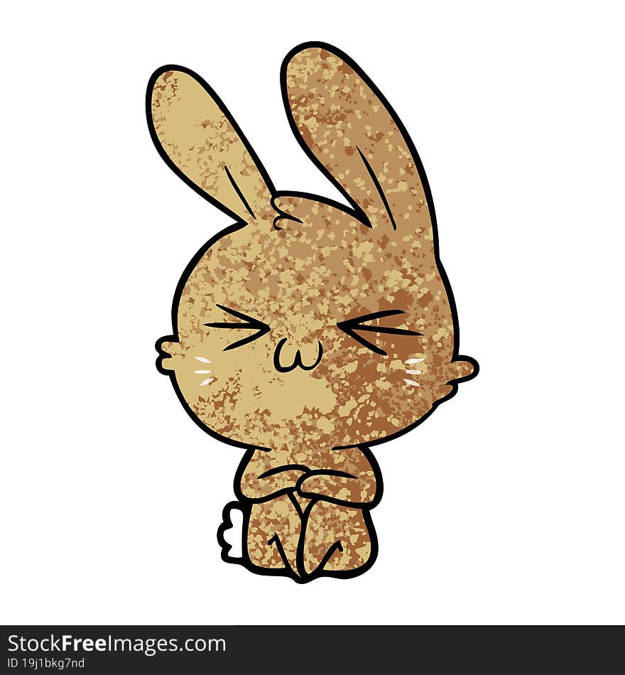 cute cartoon rabbit. cute cartoon rabbit