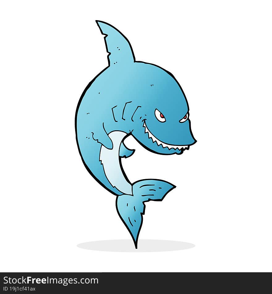 funny cartoon shark