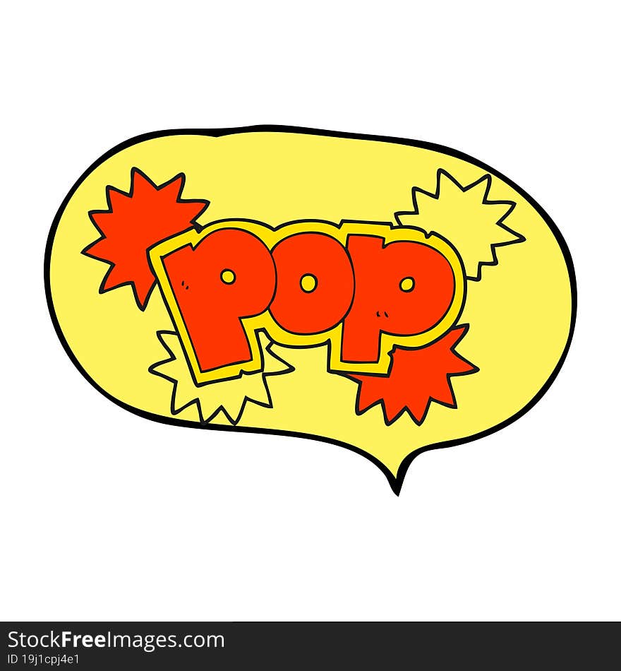 speech bubble cartoon pop explosion symbol