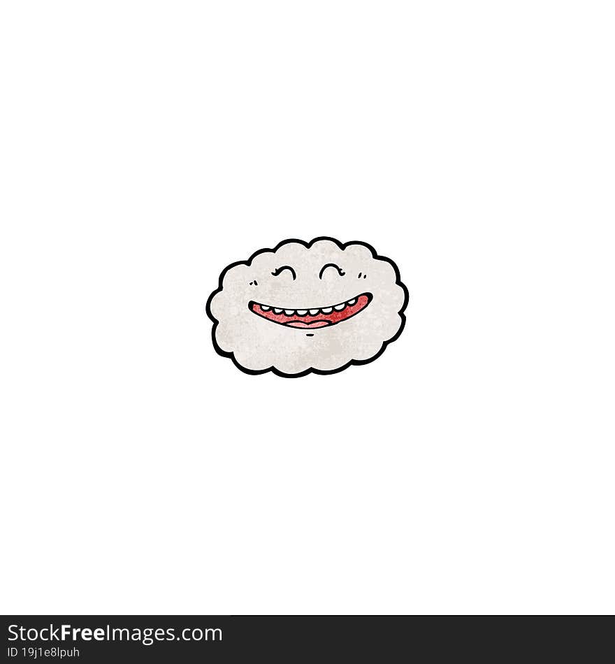 happy cartoon cloud