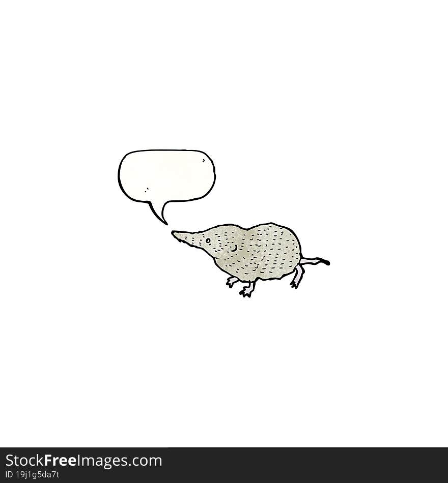 cute shrew illustration