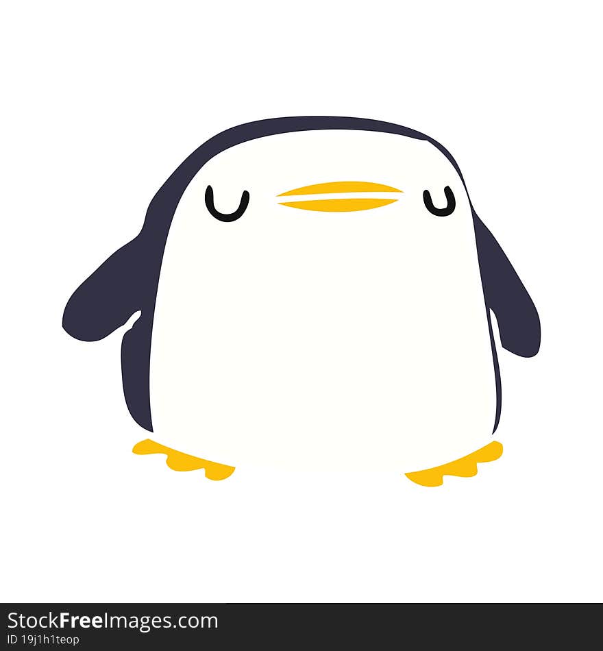 cartoon kawaii of a cute penguin