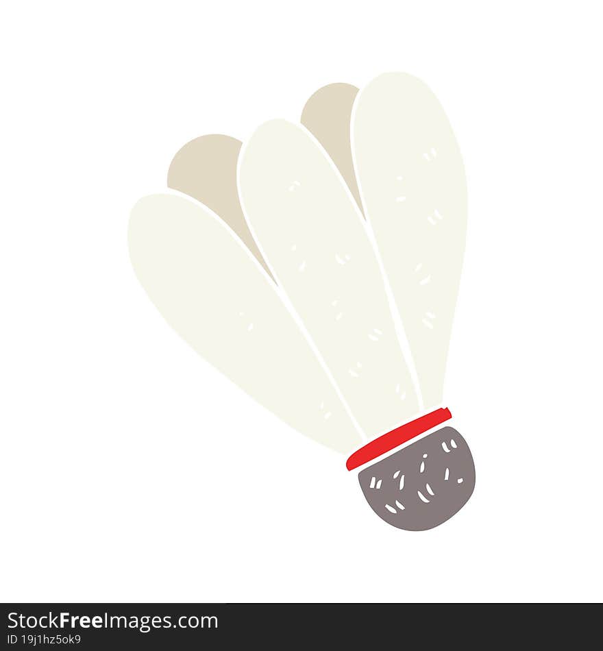 flat color illustration of badminton. flat color illustration of badminton