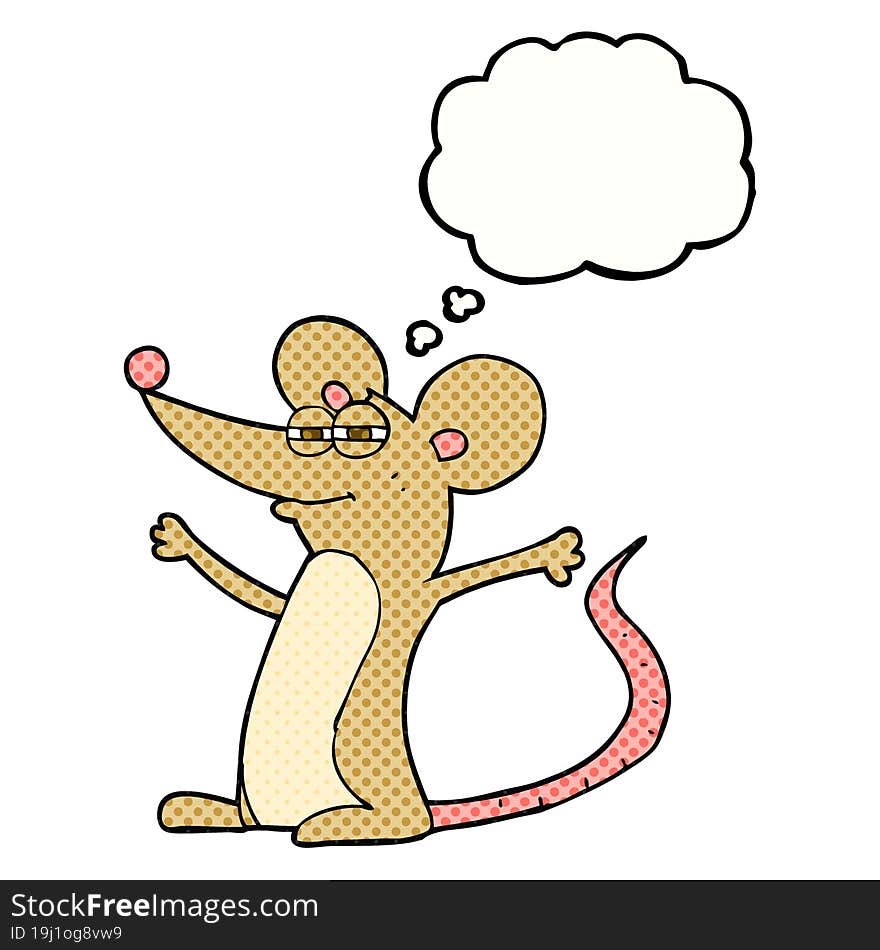 Thought Bubble Cartoon Mouse