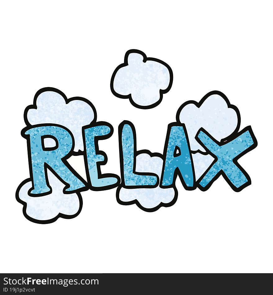 cartoon doodle relax symbol