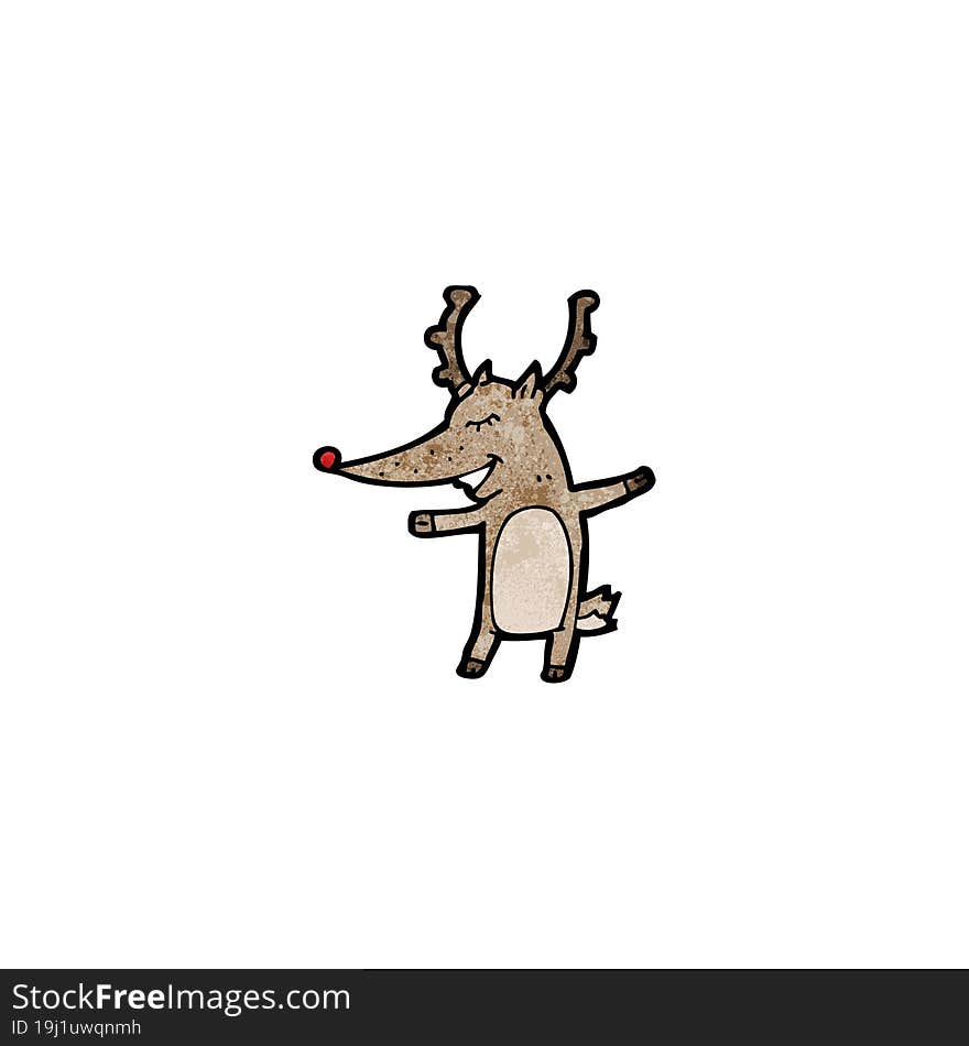 cartoon reindeer