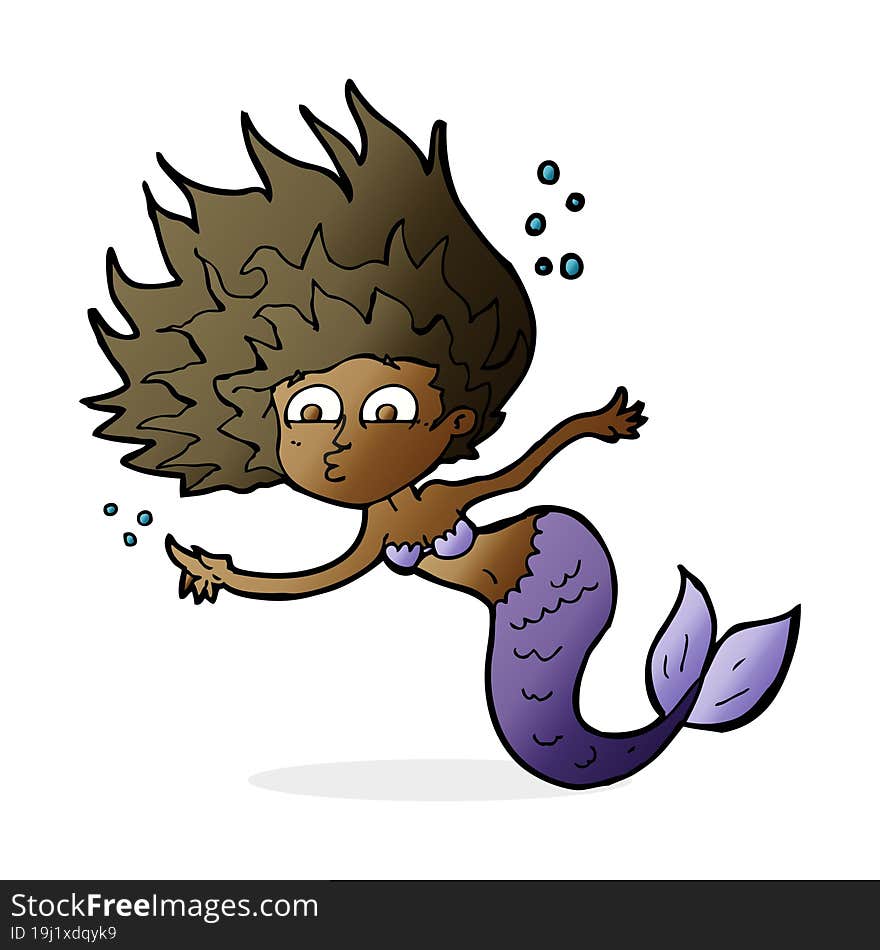 cartoon mermaid