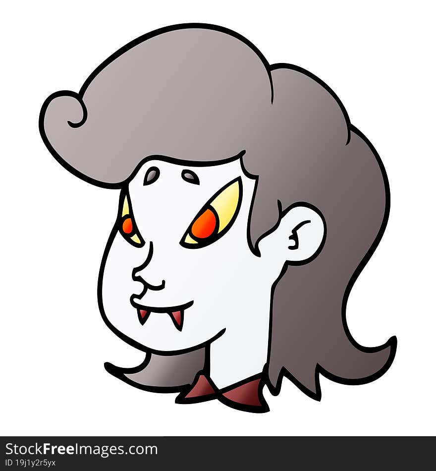 cartoon doodle vampire