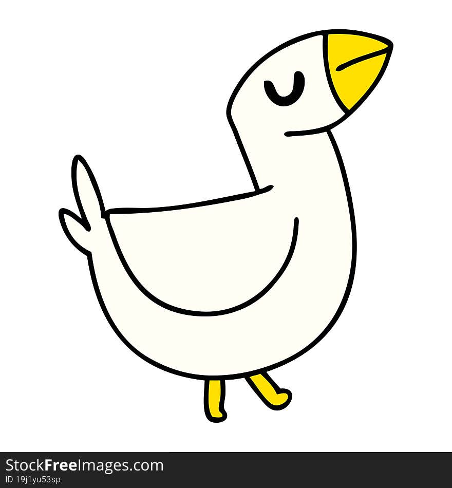 cartoon of a farmyard bird