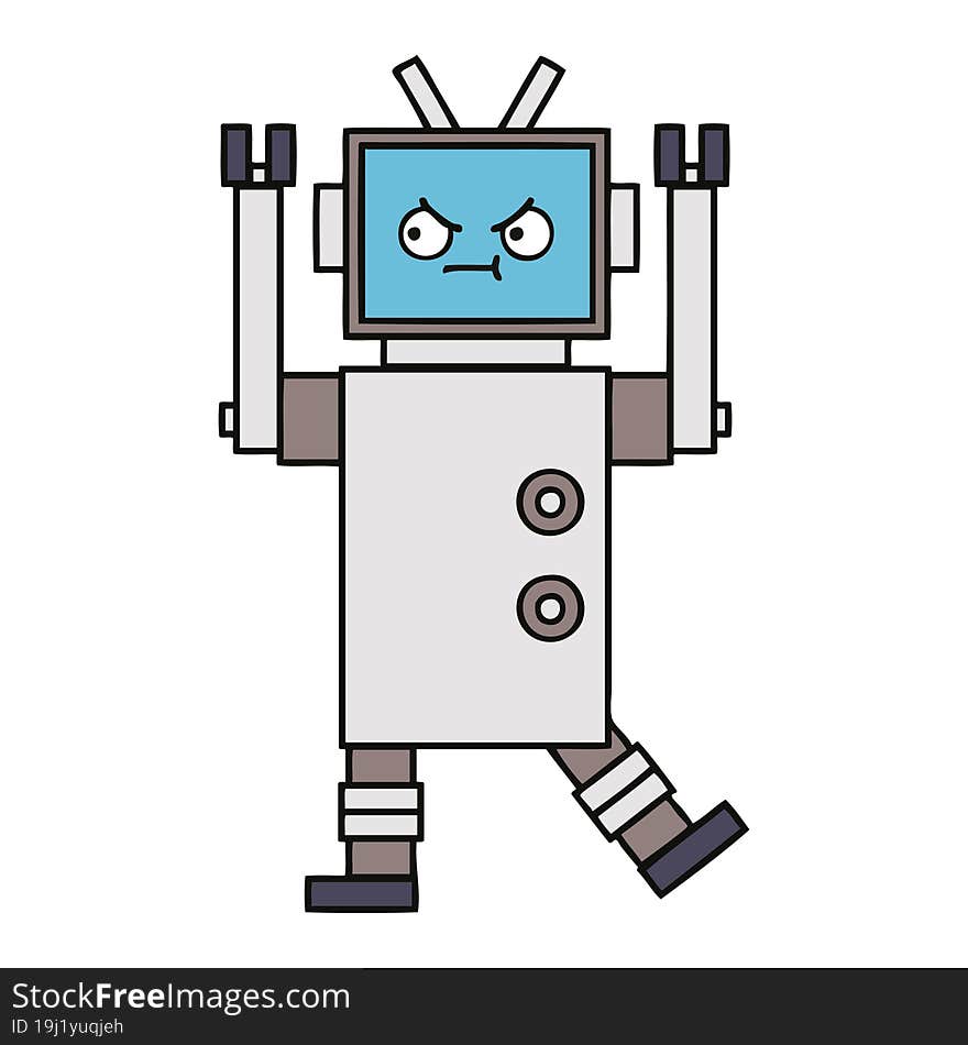 cute cartoon robot