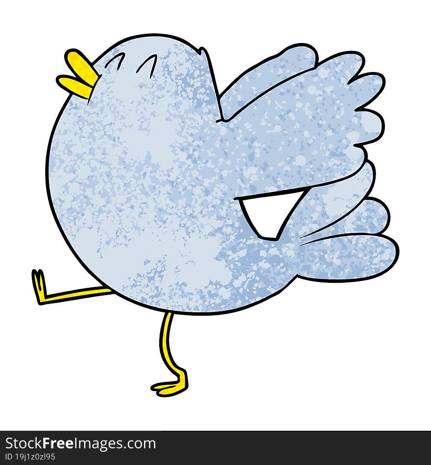 cartoon flapping bird. cartoon flapping bird