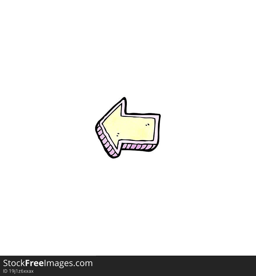 Cartoon Direction Arrow