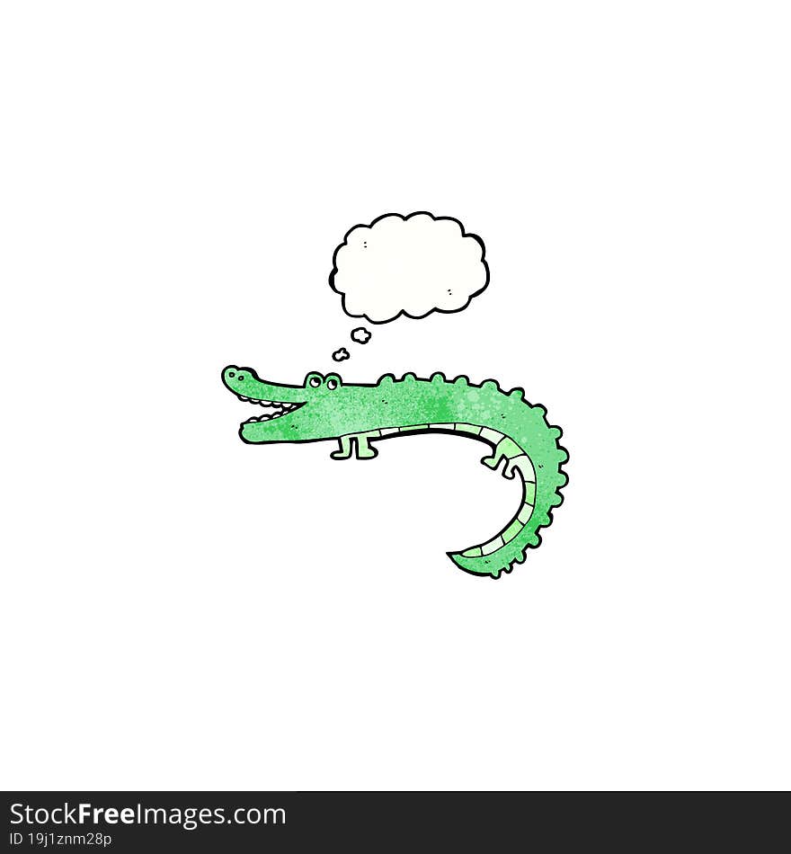 Friendly Cartoon Crocodile