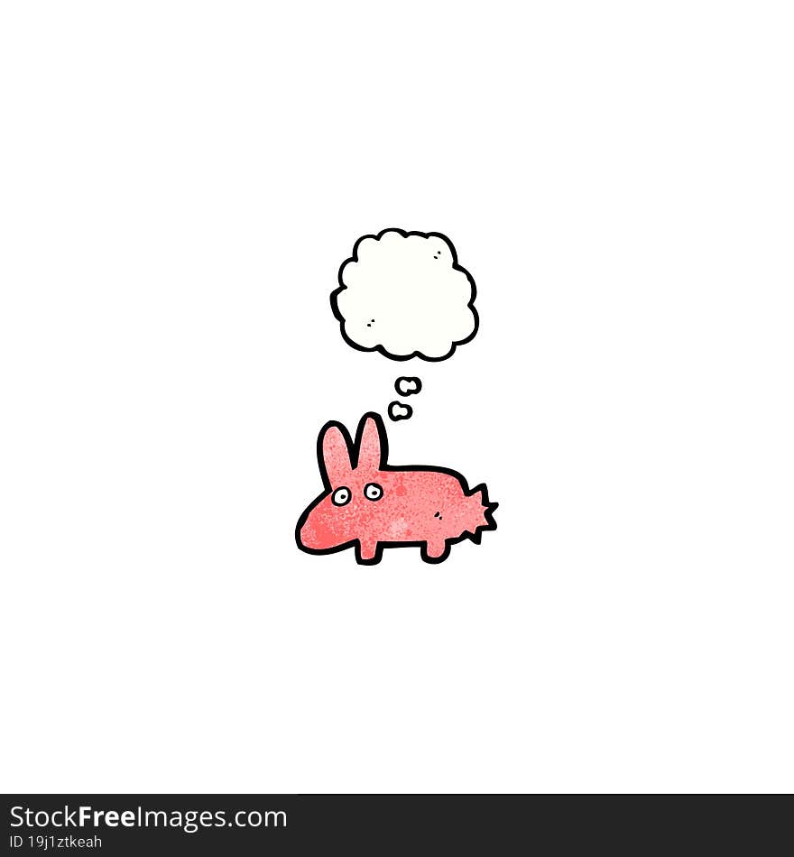 cartoon pink rabbit