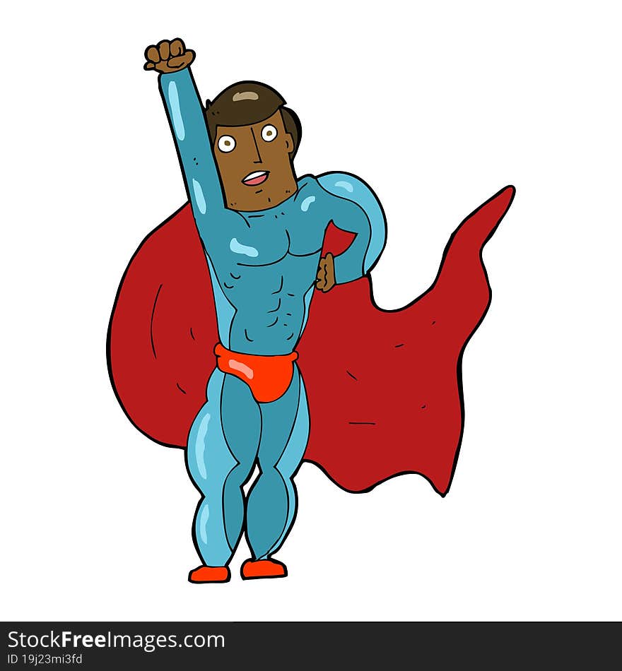 cartoon superhero