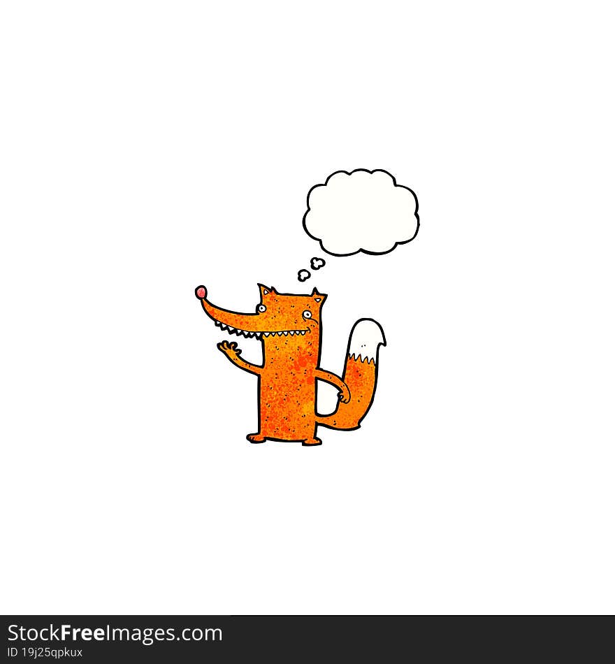 funny cartoon fox