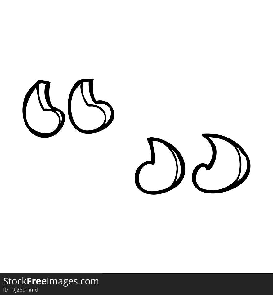 cartoon quotation marks