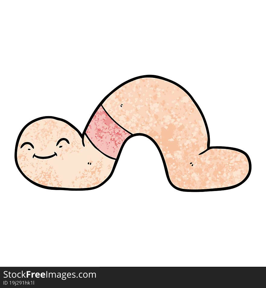 cartoon worm. cartoon worm