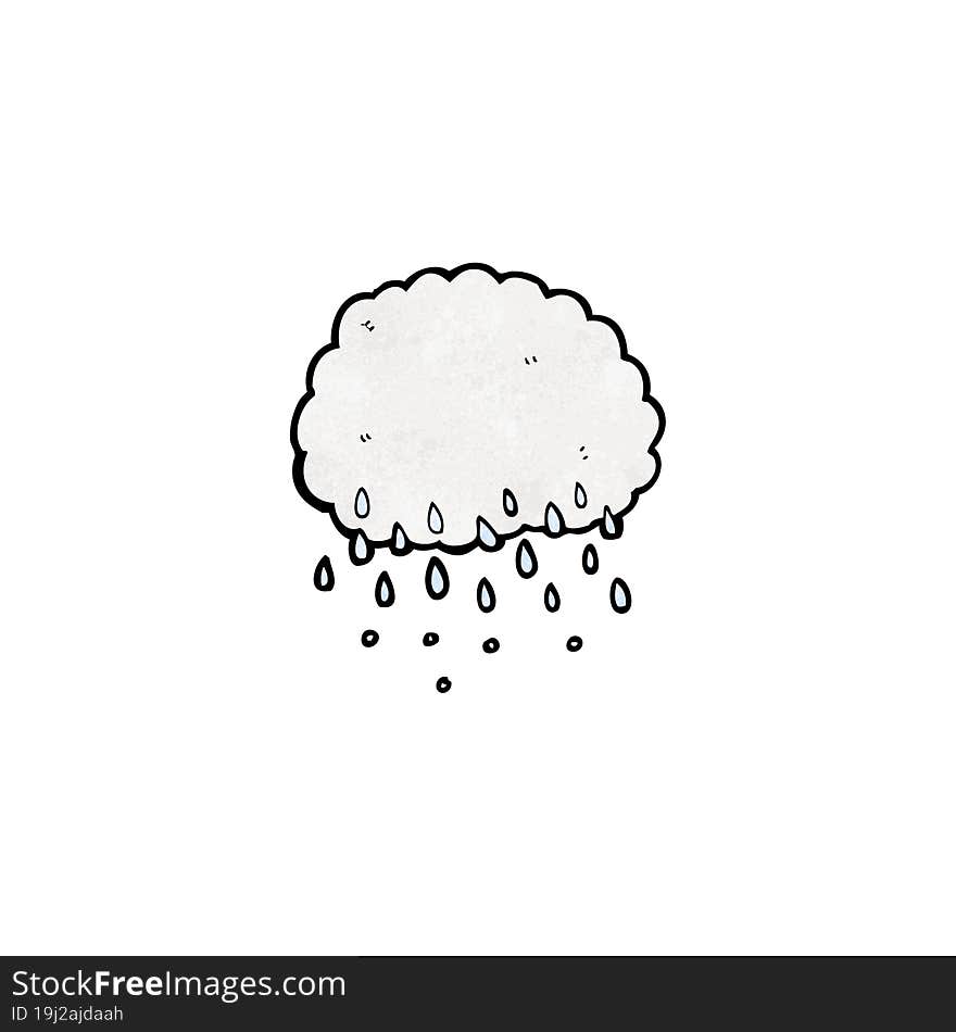 cartoon raincloud