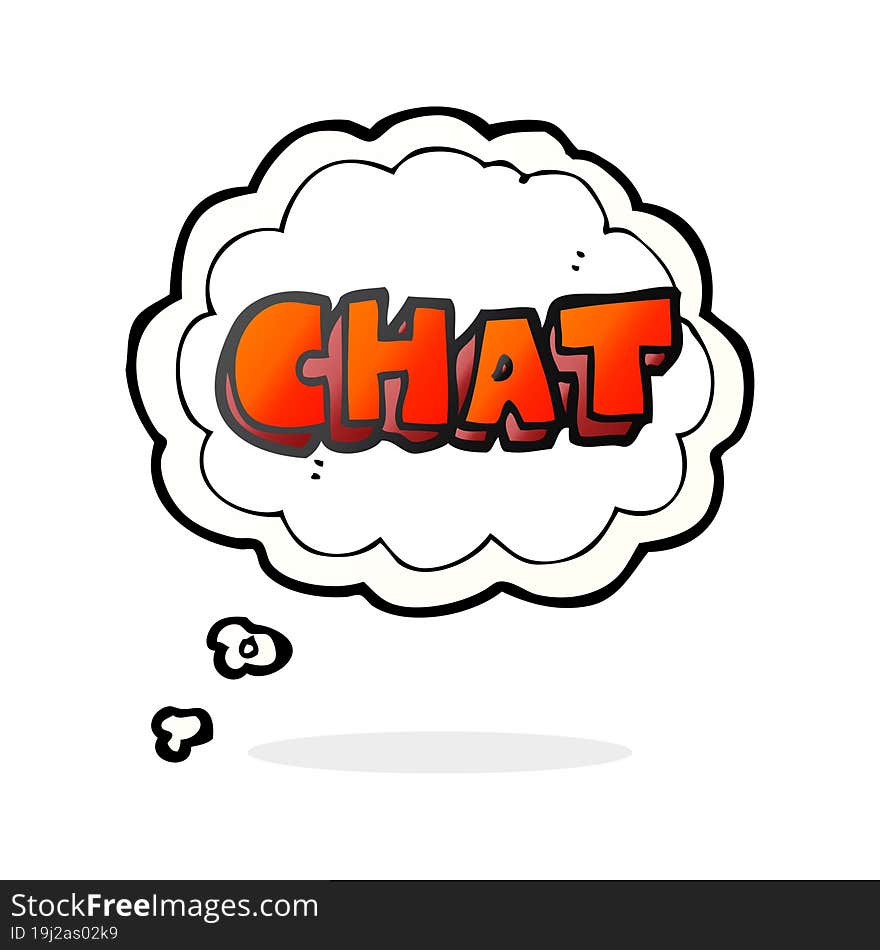 Thought Bubble Cartoon Chat Symbol