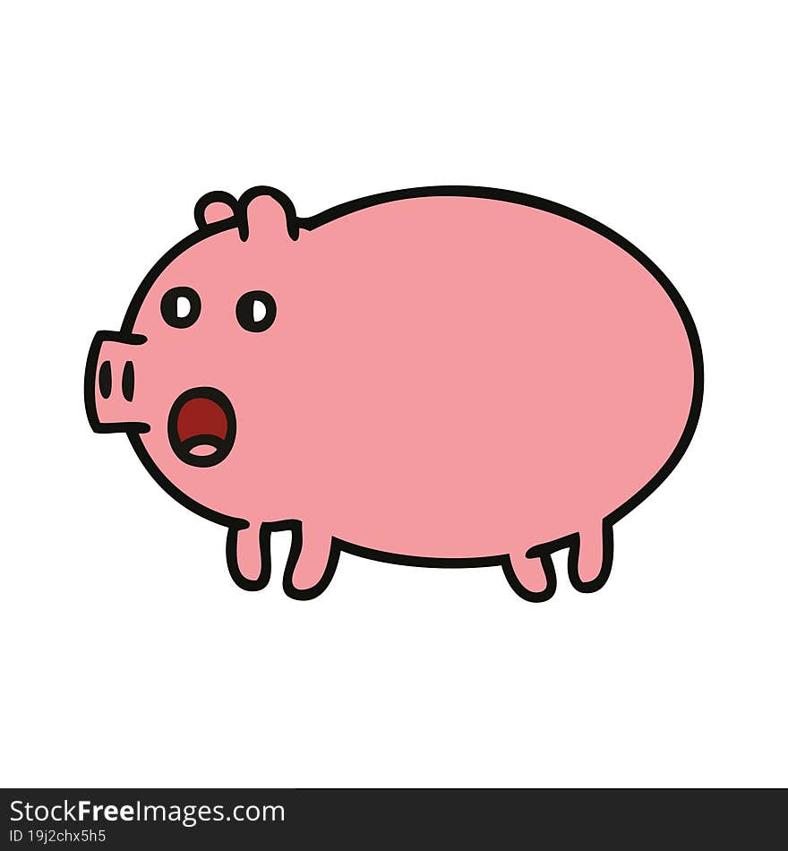 Cute Cartoon Pig