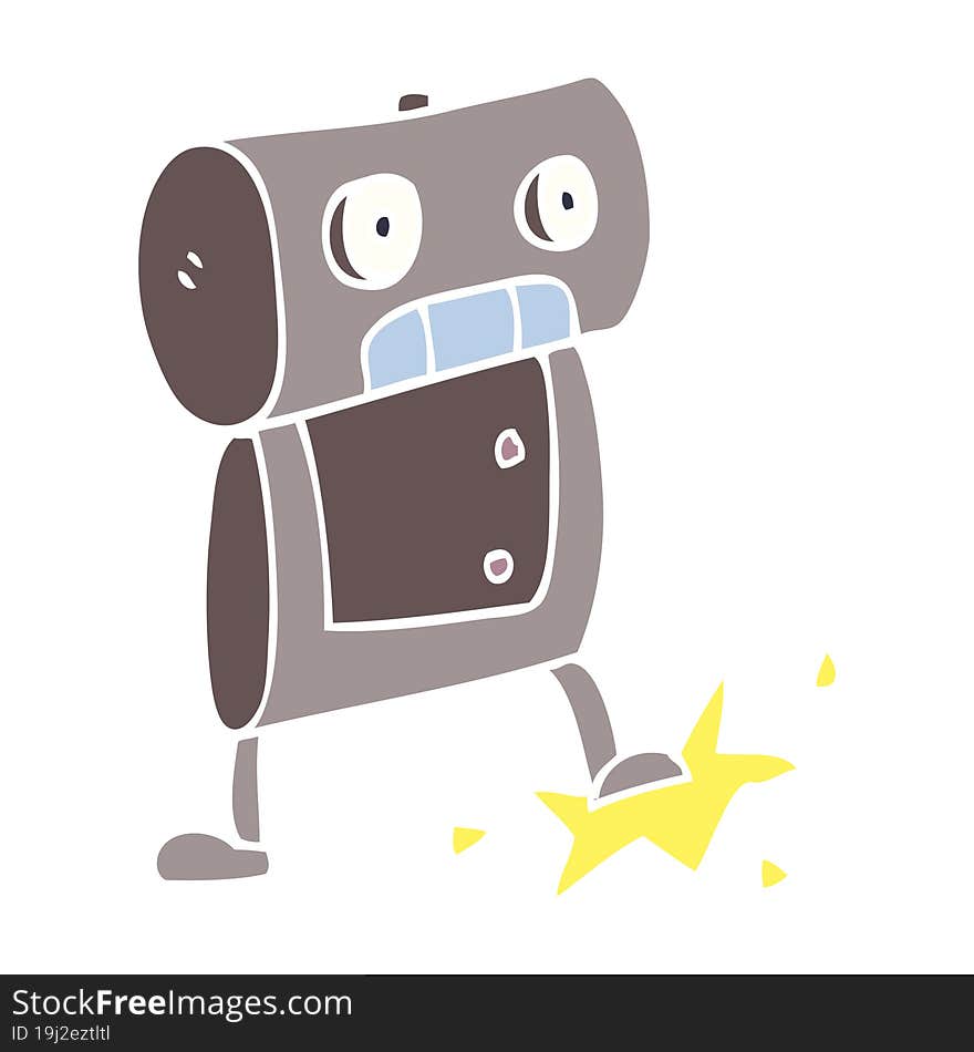 cartoon doodle robot